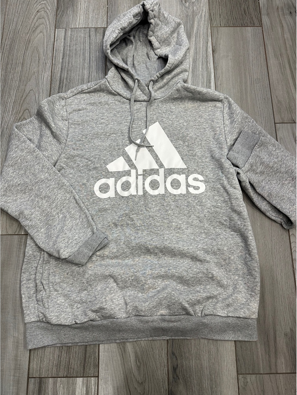 Adidas women’s Gray Pullover Hoodie XL